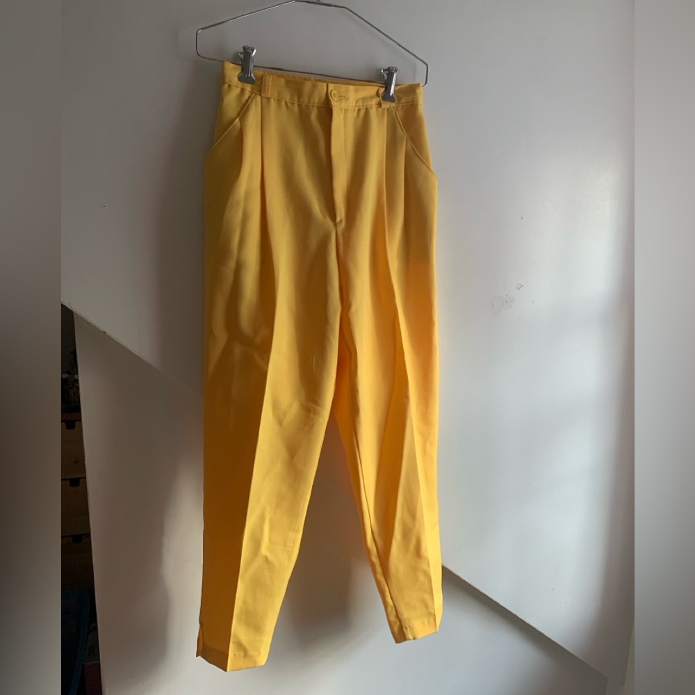 Sunshine Yellow Vintage Women's Trouser